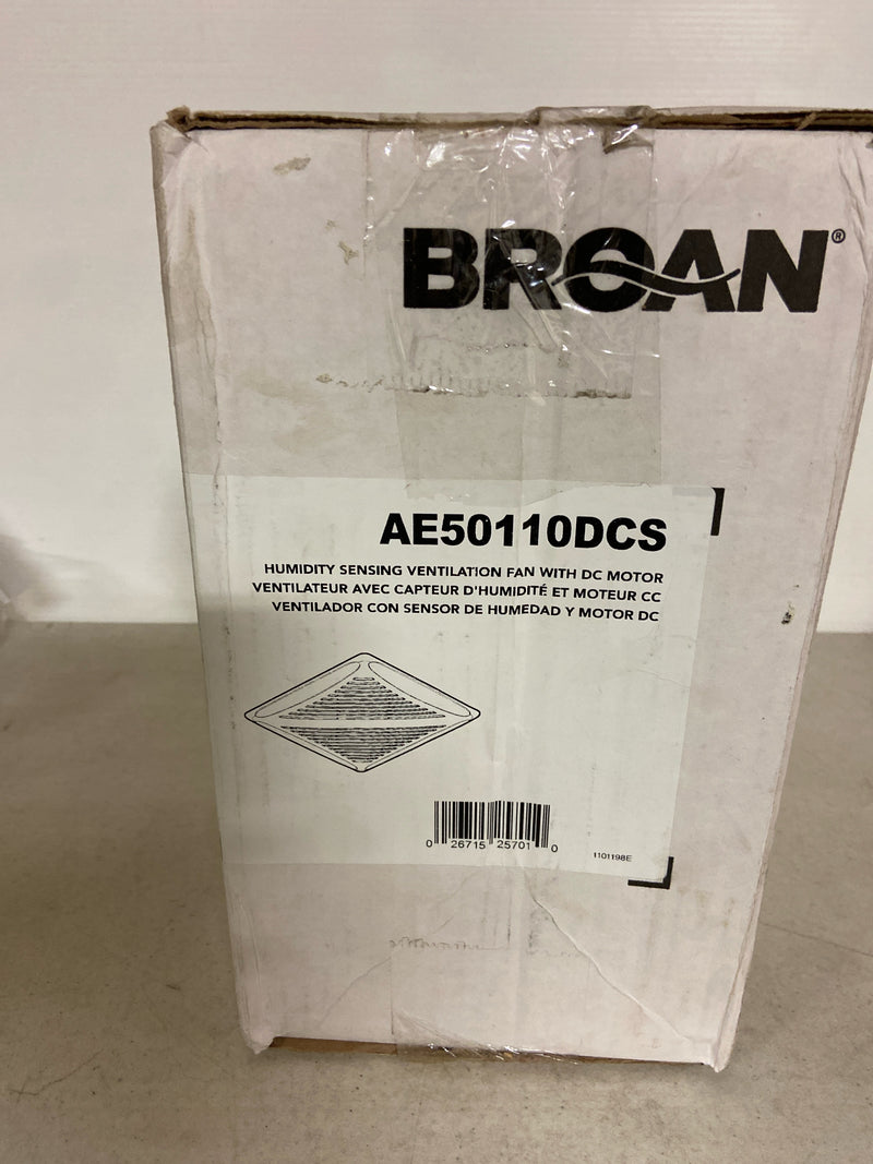 Broan-NuTone AE50110DCS Flex DC Series ENERGY STAR Certified Bathroom Ventilation Fan, Medium, White