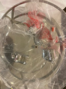 Z-Lite 462SF16-CH Savannah 3 Light 16" Wide Semi-Flush Drum Ceiling Fixture with a Clear Glass Shade - Chrome