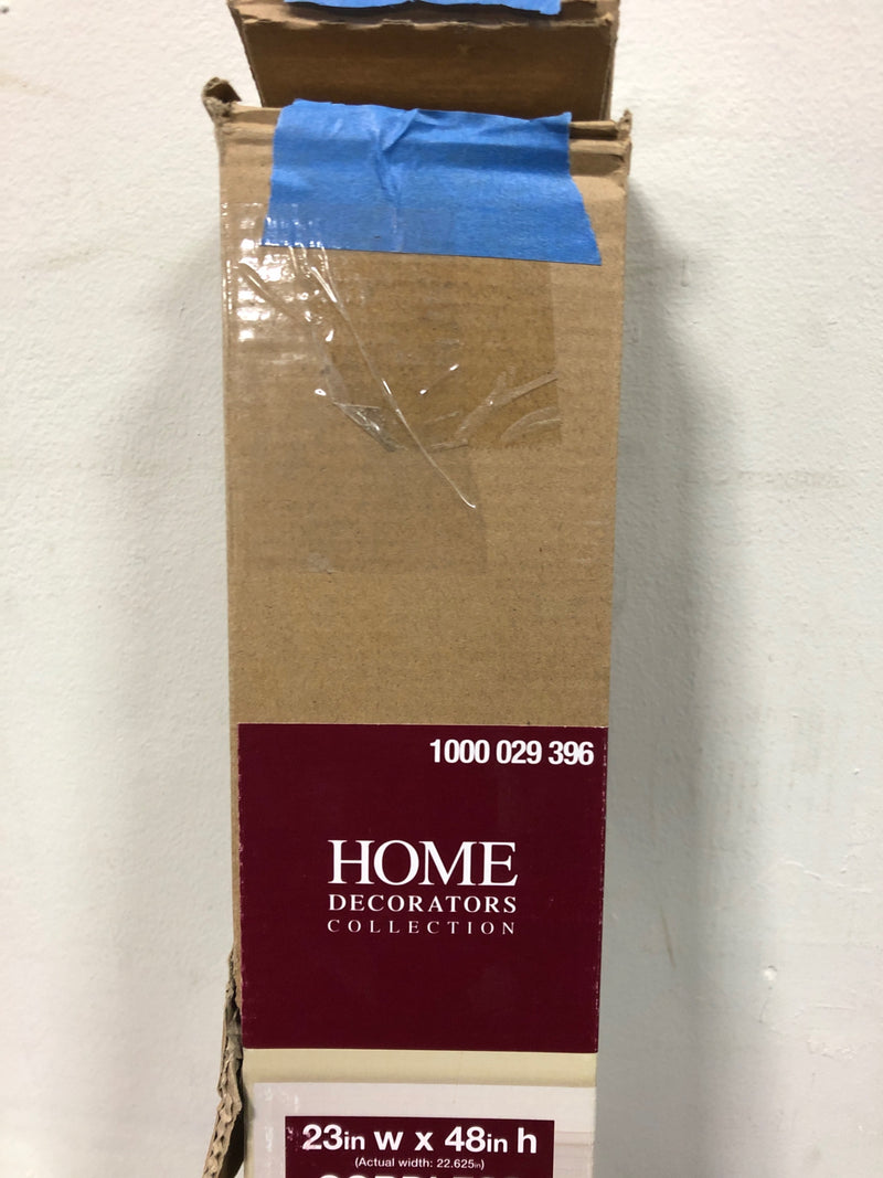 Home decorators collection 10793478636693 Shadow White Cordless Blackout Cellular Shade - 23 in. W x 48 in. L