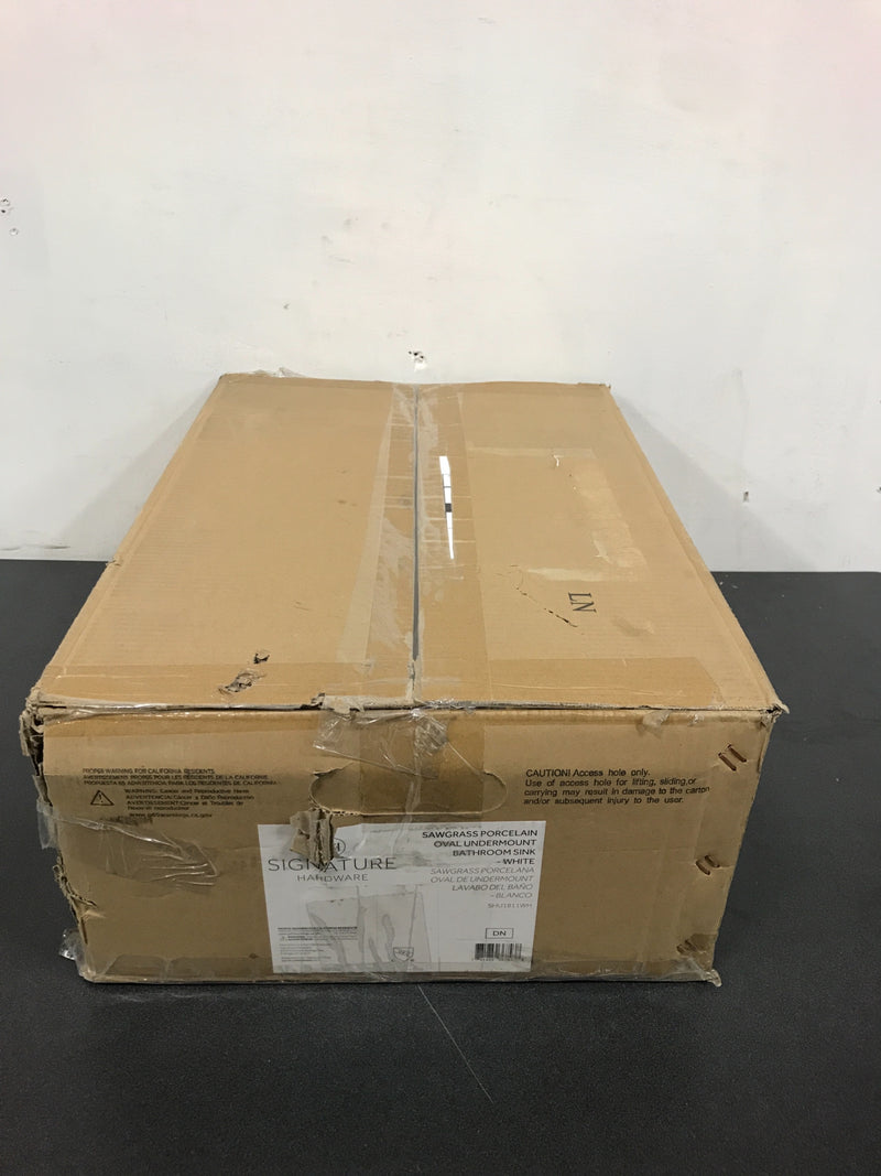 Signature Hardware Sawgrass 21" Vitreous China Undermount Bathroom Sink