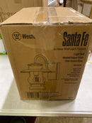 Westinghouse 6373100 Santa Fe One-Light Outdoor Wall Lantern, Washed Copper Finish with Clear Seeded Glass Porch Light