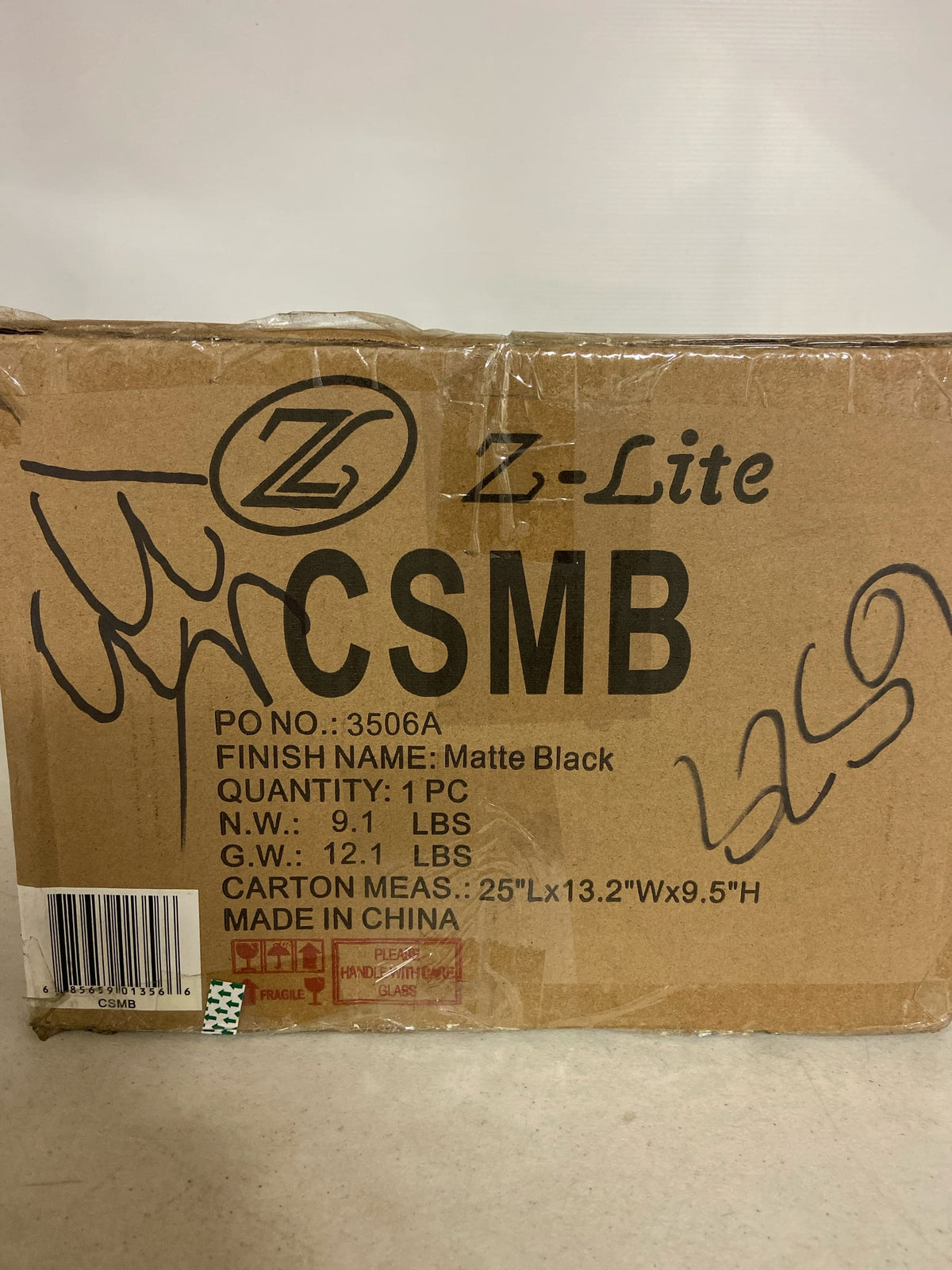 Z-Lite CSMB 26" Pool Cue Stand - Matte Black