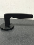 Emtek 505HERUS19 Hermes Non-Turning Two-Sided Dummy Door Lever Set from the Brass Modern Collection - Flat Black