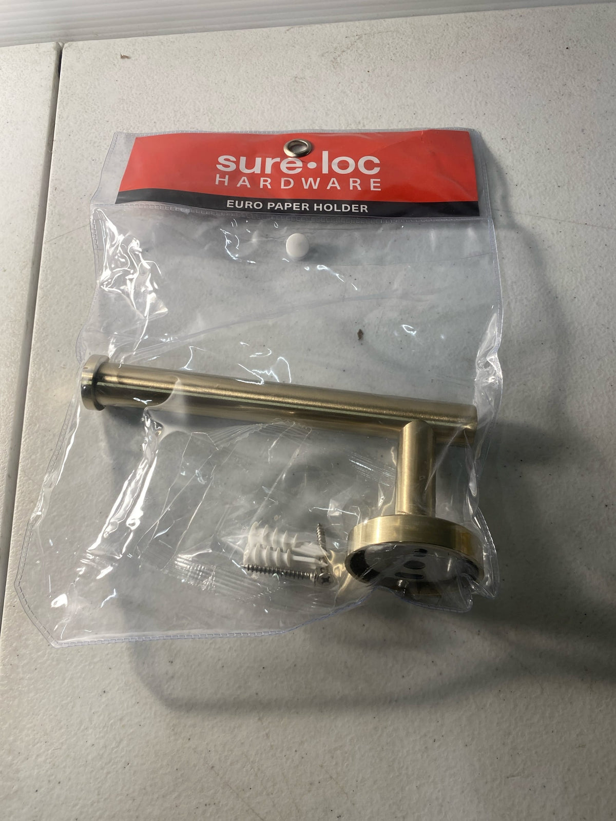Sure-Loc SO-PH3 Sorrento Euro Wall Mounted Toilet Paper Holder - Satin Brass