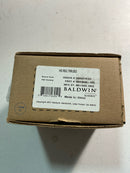 Baldwin HD.ROU.TRR.003 Reserve Round Polished Brass Half-Dummy Door Knob with Traditional Round Rose