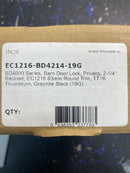 Inox Ec1216-Bd4214 Privacy Latch / Lock For Sliding Barn Door - Black