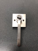 Kwikset 740HFLSQT-15SV1 Halifax Single Cylinder Keyed Entry Door Lever Set with Square Rose and SmartKey - Satin Nickel