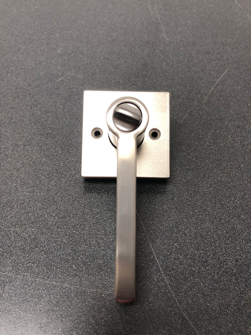 Kwikset 740HFLSQT-15SV1 Halifax Single Cylinder Keyed Entry Door Lever Set with Square Rose and SmartKey - Satin Nickel