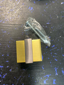 Amerock BP36680BGLBCR Overton 1-5/16 Inch Square Cabinet Knob - Brushed Gold / Black Chrome