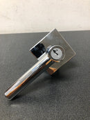 Kwikset 740MRLSQT-26S Montreal Single Cylinder Keyed Entry Door Lever Set with Square Rose - Polished Chrome