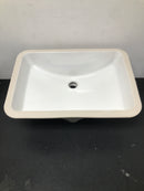 Kohler K-2214-0 White Ladena 20-7/8" x 14-3/8" x 8-1/8" Undermount Bathroom Sink with Overflow