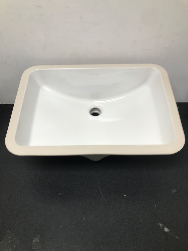 Kohler K-2214-0 White Ladena 20-7/8" x 14-3/8" x 8-1/8" Undermount Bathroom Sink with Overflow