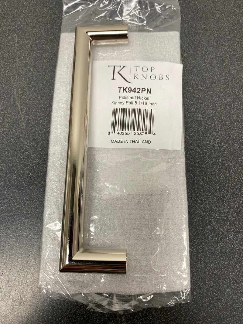 Top Knobs TK942PN Kinney 5 Inch Center to Center Handle Cabinet Pull from the Lynwood Series - Polished Nickel
