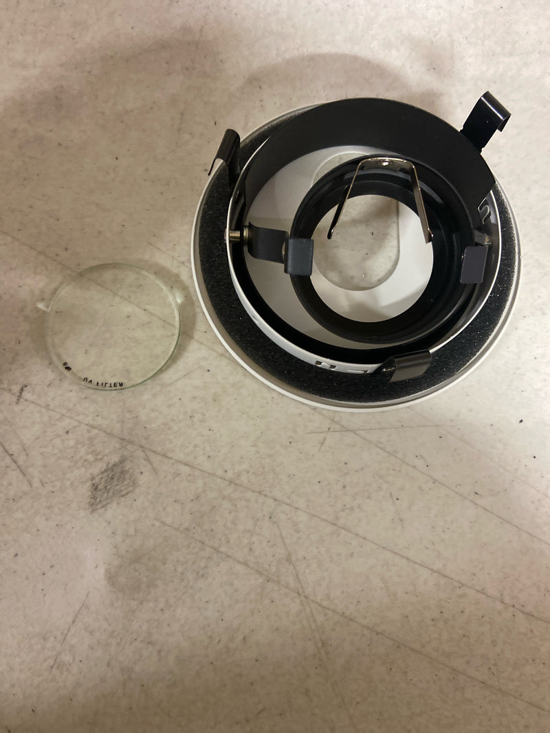 Elco Lighting EL1430W 4” Low Voltage Adjustable Slot Aperture One Piece