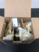 Schlage f51a accent with camelot rose keyed entry lock c keyway with 16211 latch 10063 strike bright brass finish