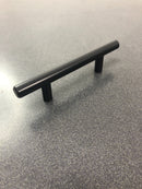 Berenson 0830-2055-P Tempo 3" Center to Center Bar Style Cabinet Handle / Drawer Pull - Black