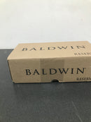 Baldwin Reserve PSCRYTRR003 Passage Crystal Knob with Traditional Round Rose Lifetime Brass Finish