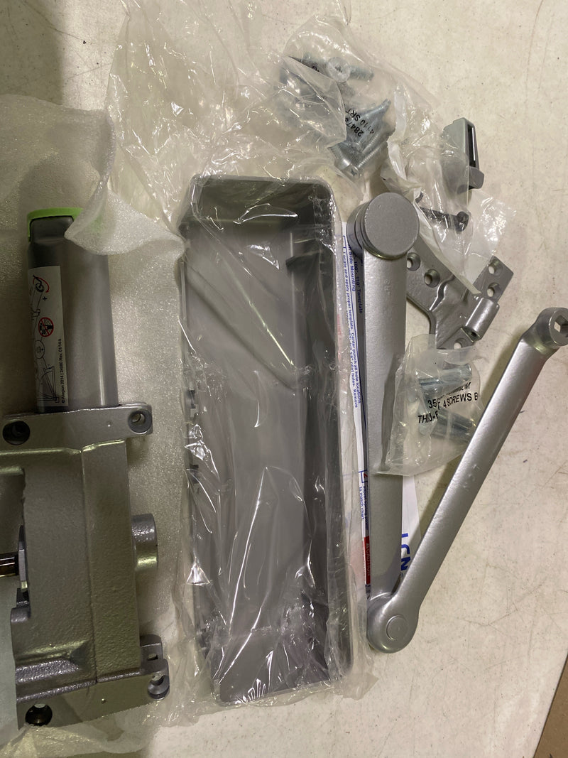 LCN 4111SCLH 4110 Series Left Handed Surface Mount Hydraulic Adjustable Door Closer for Sizes 1-5 with Cushion Stop - Aluminum
