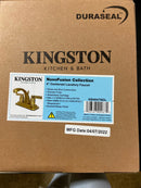 Kingston Brass KB4647NDL NuvoFusion 4 in. Centerset Bathroom Faucet, Brushed Brass