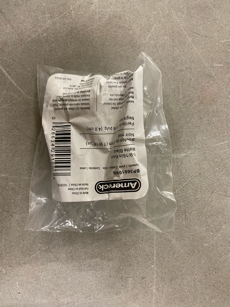 Amerock BP36810MB Concentric 1-9/16 Inch Mushroom Cabinet Knob - Matte Black