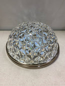 Hukoro F70001-FL-BN Mount 13 in. Brushed Nickel Crystal Acrylic Integrated LED Flush Mount Light