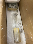 Elegant Lighting 2066D5SG Weston 5" Wide LED Crystal Mini Pendant with Clear Crystal Accents - Satin Gold