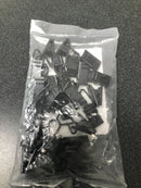 Rod desyne 15-12 Clips with Hooks in Black (Set of 24)