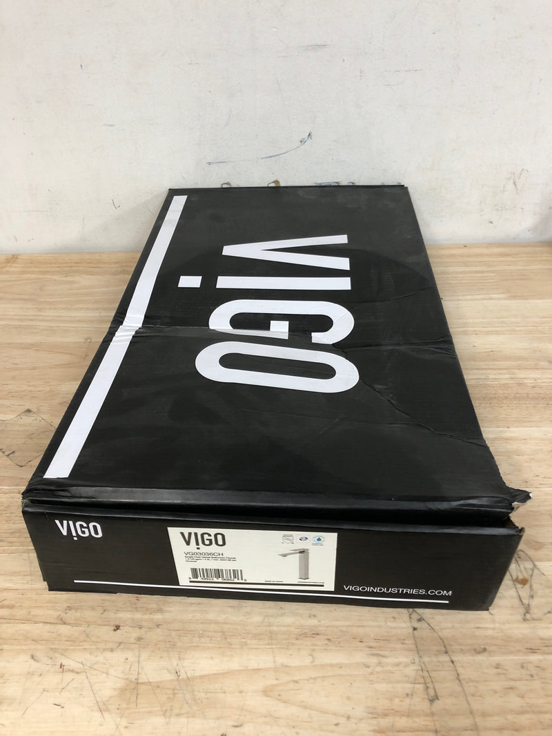 Vigo VG03036CH Dunn 1.2 GPM 11" H Single Handle Single Hole Vessel Bathroom Faucet - Chrome