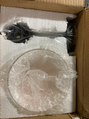 Elegant Lighting LD4017W7BK Histoire Single Light 11" Tall Wall Sconce - Black / Clear