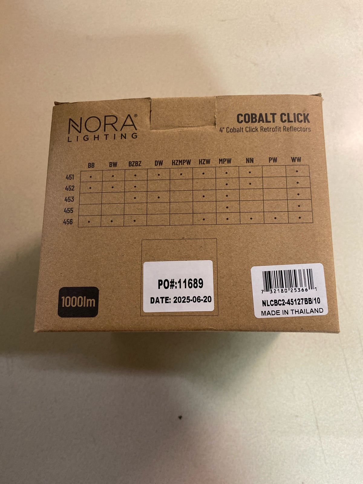Nora Lighting NLCBC2-45127BB/10 Reflector Recessed Light Black