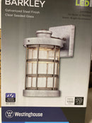 Westinghouse 6347800 Barkley 12" Tall LED Outdoor Wall Sconce - Galvanized Steel