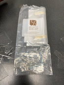 Belwith Keeler B076888-MBBGB Sinclaire 3-3/4" Center to Center Ridged Bar Cabinet Handle / Drawer Bar Pull - Matte Black / Brushed Golden Brass