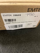 Emtek 2165US19134 Narrow Oval 7-1/4 Inch Tall Privacy Mortise Pocket Door Lock for 1-3/4" Thick Doors - Flat Black