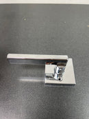 Kwikset 788HFLSQT-26 Halifax Non-Turning One-Sided Dummy Door Lever with Square Rose - Polished Chrome