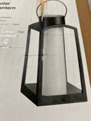 Hampton bay 92449 Black Dusk to Dawn Integrated LED Outdoor Solar Lantern