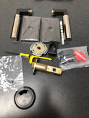 Emtek C520FAUS10B Faceted Privacy Door Lever Set from the SELECT Brass Collection with CF Mechanism - Oil Rubbed Bronze