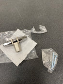 Amerock BP36647BCRG10 London 9/16 Inch Bar Cabinet Knob - Black Chrome / Satin Nickel