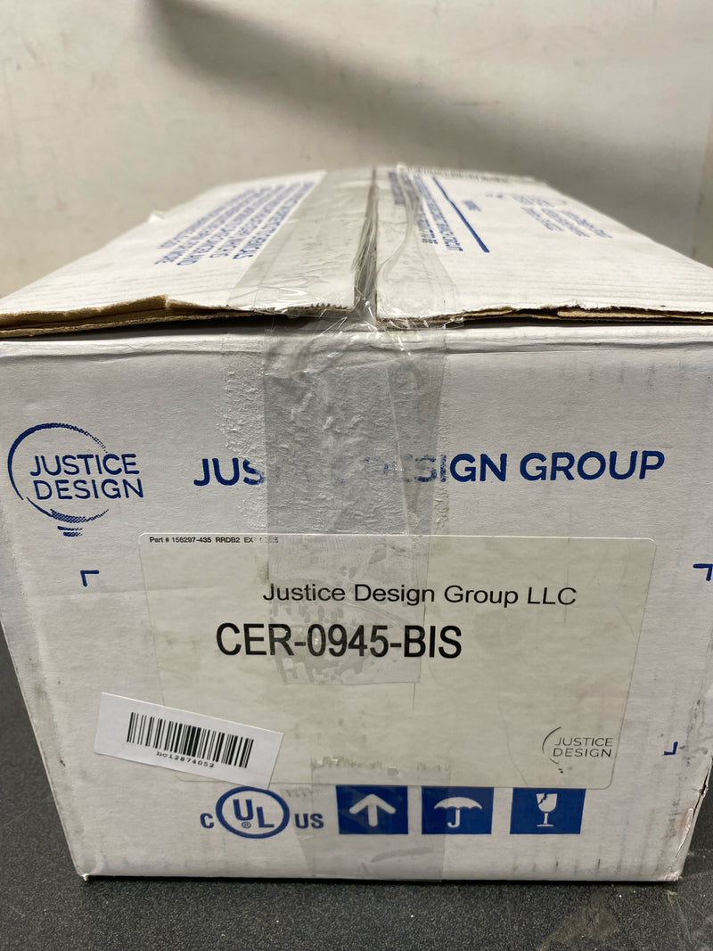 Justice Design Group CER-0945-BIS-LED1-1000 Ambiance 5.75" Wall Sconce - Bisque