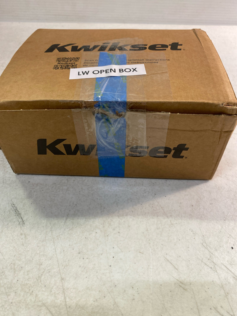 Kwikset 720HFLRDT-4 Halifax Passage Door Lever Set with Round Rose - Satin Brass