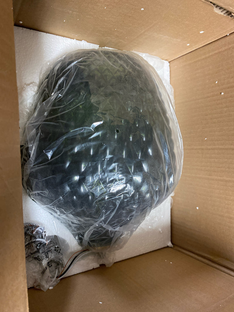 Parrot uncle LA101GR Lavine 1-Light Shaded Mini Pendant Light with Olive Handblown Glass Shade