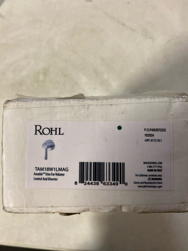 Rohl TAM18W1LM Amahle Single Handle 3 Function Diverter Valve Trim - Less Valve - Antique Gold