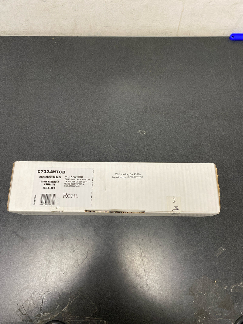 Rohl C7324MTCB Country Bath Pop-Up Drain Assembly Only Complete for Standard 2 USA Drains Made of Brass, Tuscan Brass