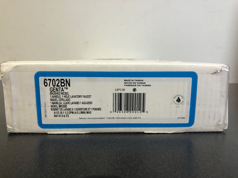 Moen Genta LX Single Handle Centerset Bathroom Faucet with Duralast Valve Technology and Pop-Up Drain Assembly