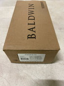 Baldwin PSTUBCSR150 Tube Passage Leverset with Contemporary Square Rose - Satin Nickel