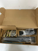 Emtek 4212PUS19 Melrose Full Plate Single Cylinder Keyed Entry Handleset with Providence Interior Knob - Flat Black