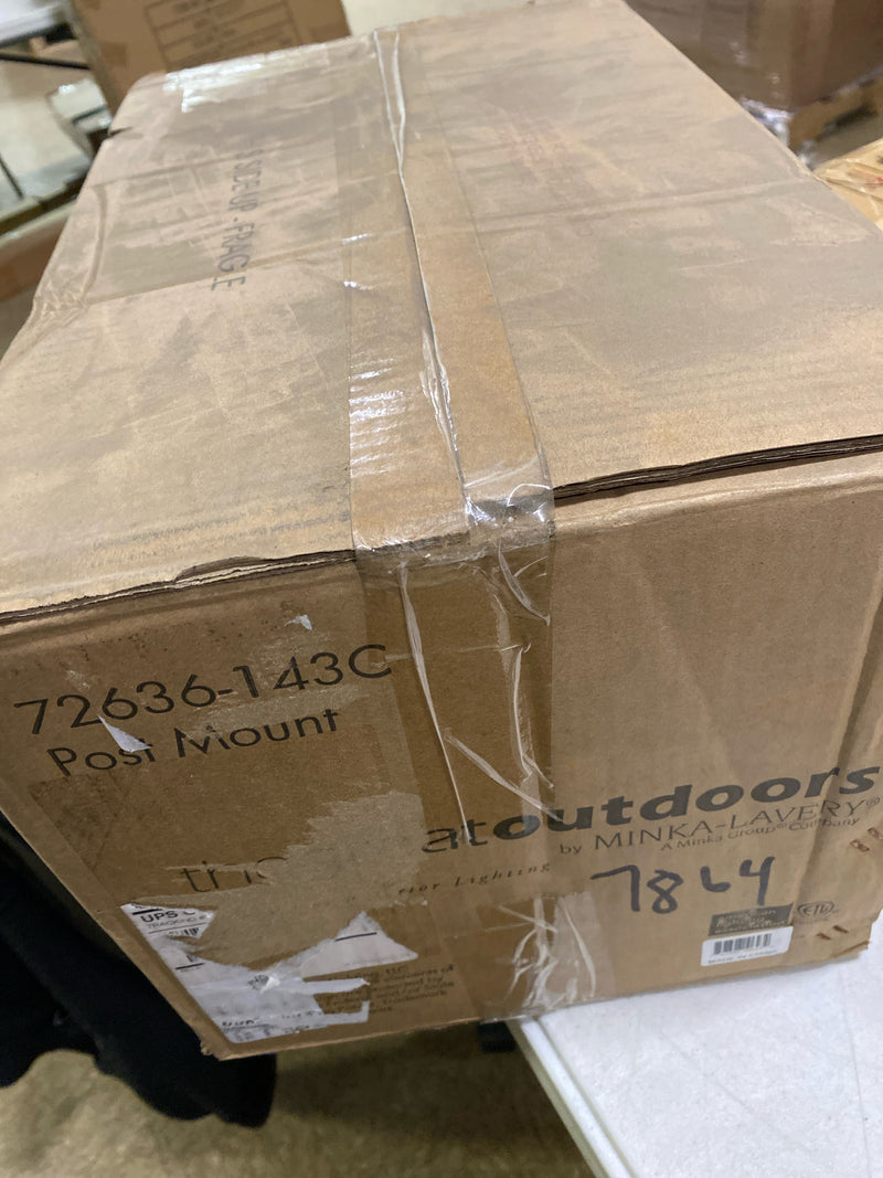 Minka Lavery Outdoor Post Lights 72636-143C Mariner's Pointe Exterior Post Lantern, 3-Light 180 Watts, Oil Rubbed Bronze