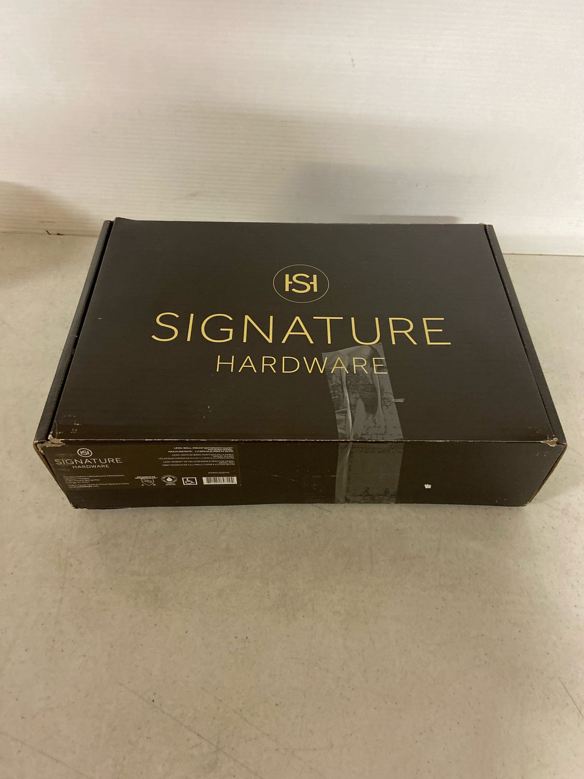 Signature hardware SHWSCLE207PN Lexia Single Handle Wall Mounted Bathroom Faucet in Brushed Nickel