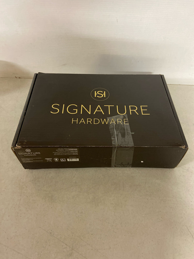 Signature hardware SHWSCLE207PN Lexia Single Handle Wall Mounted Bathroom Faucet in Brushed Nickel