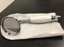 Signature Hardware Cooper Hand Shower with Porcelain Handle - Chrome