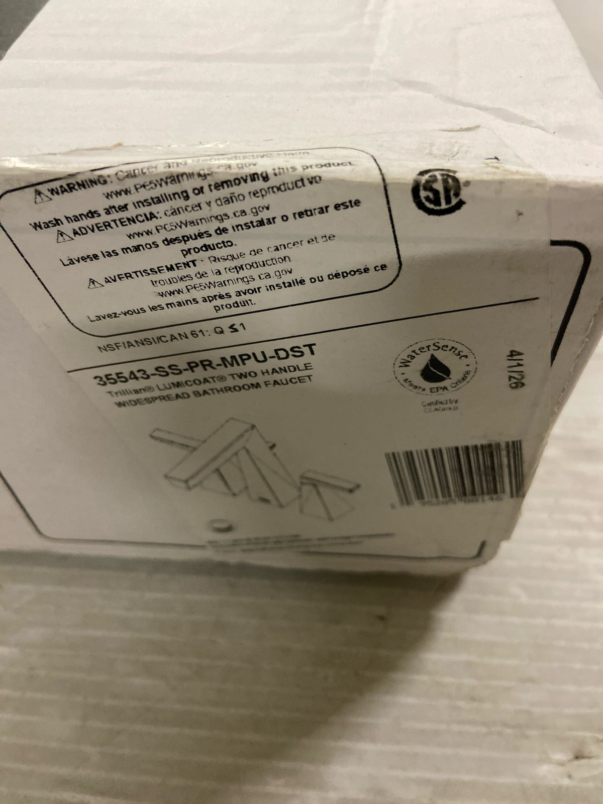 Delta Faucet 35543-SS-PR-MPU-DST Trillian Bathroom Faucet, Lumicoat Stainless